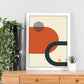 Poster con diseño de constructivismo abstracto. Lámina colorida con formas y figuras. Constructivismo 8.-Artwork-Nacnic-Nacnic Estudio SL