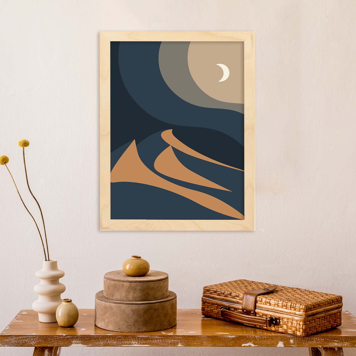 Poster con diseño de paisajes abstractos. Lámina colorida. Paisaje 5.-Artwork-Nacnic-Nacnic Estudio SL