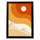 Poster con diseño de paisajes abstractos. Lámina colorida. Paisaje 8.-Artwork-Nacnic-A3-Marco Negro-Nacnic Estudio SL