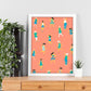 Poster con Diseño Estampado de Mujeres. Lámina Multicolor con Patrones Veraniegos para-Artwork-Nacnic-Nacnic Estudio SL