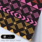 Poster con diseño estampado. Lámina Boho tribal lila, imágenes con patrones estampados.-Artwork-Nacnic-Nacnic Estudio SL