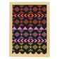Poster con diseño estampado. Lámina Boho tribal lila, imágenes con patrones estampados.-Artwork-Nacnic-A3-Marco Madera clara-Nacnic Estudio SL