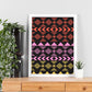 Poster con diseño estampado. Lámina Boho tribal lila, imágenes con patrones estampados.-Artwork-Nacnic-Nacnic Estudio SL