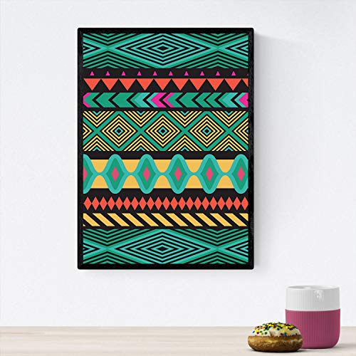Poster con diseño estampado. Lámina Boho tribal mares, imágenes con patrones estampados.-Artwork-Nacnic-Nacnic Estudio SL