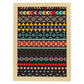 Poster con diseño estampado. Lámina Boho tribal tierras, imágenes con patrones estampados.-Artwork-Nacnic-A3-Marco Madera clara-Nacnic Estudio SL