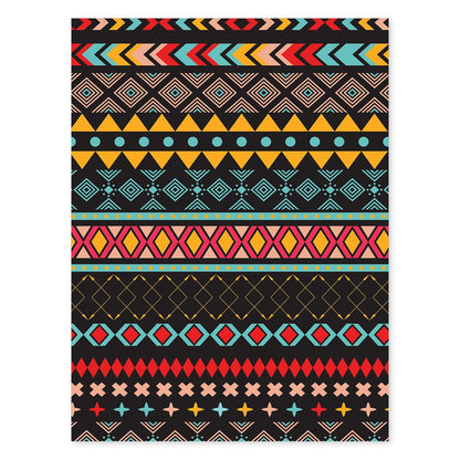 Poster con diseño estampado. Lámina Boho tribal tierras, imágenes con patrones estampados.-Artwork-Nacnic-A4-Sin marco-Nacnic Estudio SL
