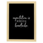 Poster con frase inspiracional. Lámina de decoración 'Expectacion' con frases motivadoras y llenas de energia.-Artwork-Nacnic-A4-Marco Madera clara-Nacnic Estudio SL