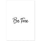 Poster con frase inspiracional. Lámina de decoración 'Se libre' con frases motivadoras y llenas de energia.-Artwork-Nacnic-A4-Sin marco-Nacnic Estudio SL