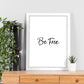 Poster con frase inspiracional. Lámina de decoración 'Se libre' con frases motivadoras y llenas de energia.-Artwork-Nacnic-Nacnic Estudio SL