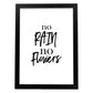 Poster con frase inspiracional. Lámina de decoración 'Sin lluvia, sin flores' con frases motivadoras y llenas de energia.-Artwork-Nacnic-A4-Marco Negro-Nacnic Estudio SL
