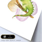 Poster con ilustración de Animal. camaleon Feliz.-Artwork-Nacnic-Nacnic Estudio SL