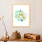 Poster con ilustración de Animal. cocodrilo Feliz.-Artwork-Nacnic-Nacnic Estudio SL