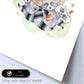 Poster con ilustración de Animal. Familia de mofetas.-Artwork-Nacnic-Nacnic Estudio SL