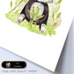 Poster con ilustración de Animal. Oso Panda Feliz.-Artwork-Nacnic-Nacnic Estudio SL