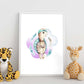 Poster con ilustración de Animal. Tortuga Feliz.-Artwork-Nacnic-Nacnic Estudio SL