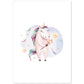 Poster con ilustración de Animal. Unicornio Feliz.-Artwork-Nacnic-A4-Sin marco-Nacnic Estudio SL