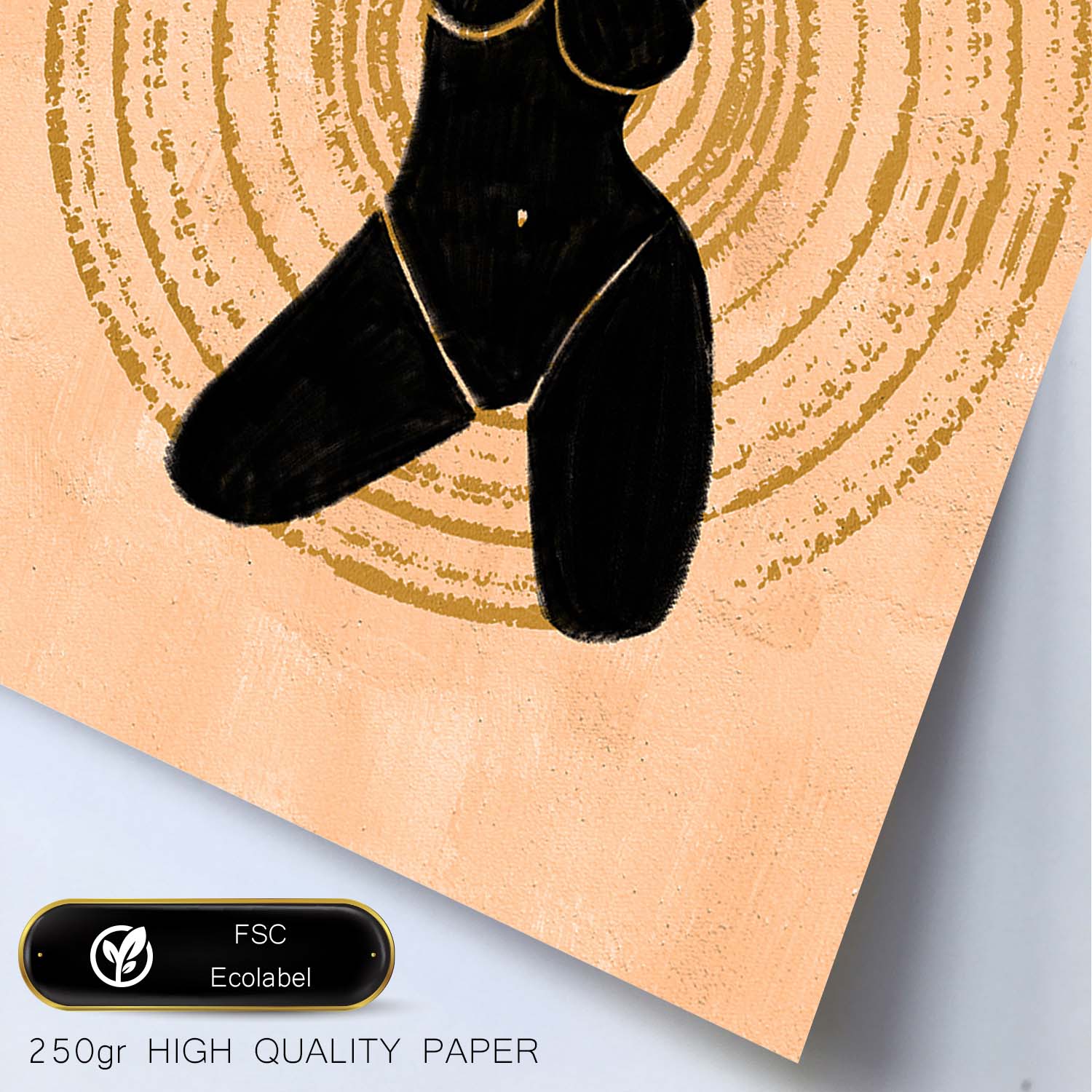 Poster con ilustracion de mujer. Dibujos con formas, caras, cuerpos y gestos de mujeres. 'Mujeres 11'.-Artwork-Nacnic-Nacnic Estudio SL