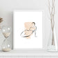 Poster con ilustracion de mujer. Dibujos con formas, caras, cuerpos y gestos de mujeres. 'Mujeres 14'.-Artwork-Nacnic-Nacnic Estudio SL