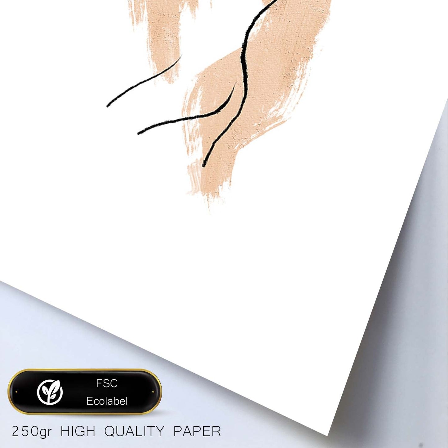 Poster con ilustracion de mujer. Dibujos con formas, caras, cuerpos y gestos de mujeres. 'Mujeres 15'.-Artwork-Nacnic-Nacnic Estudio SL