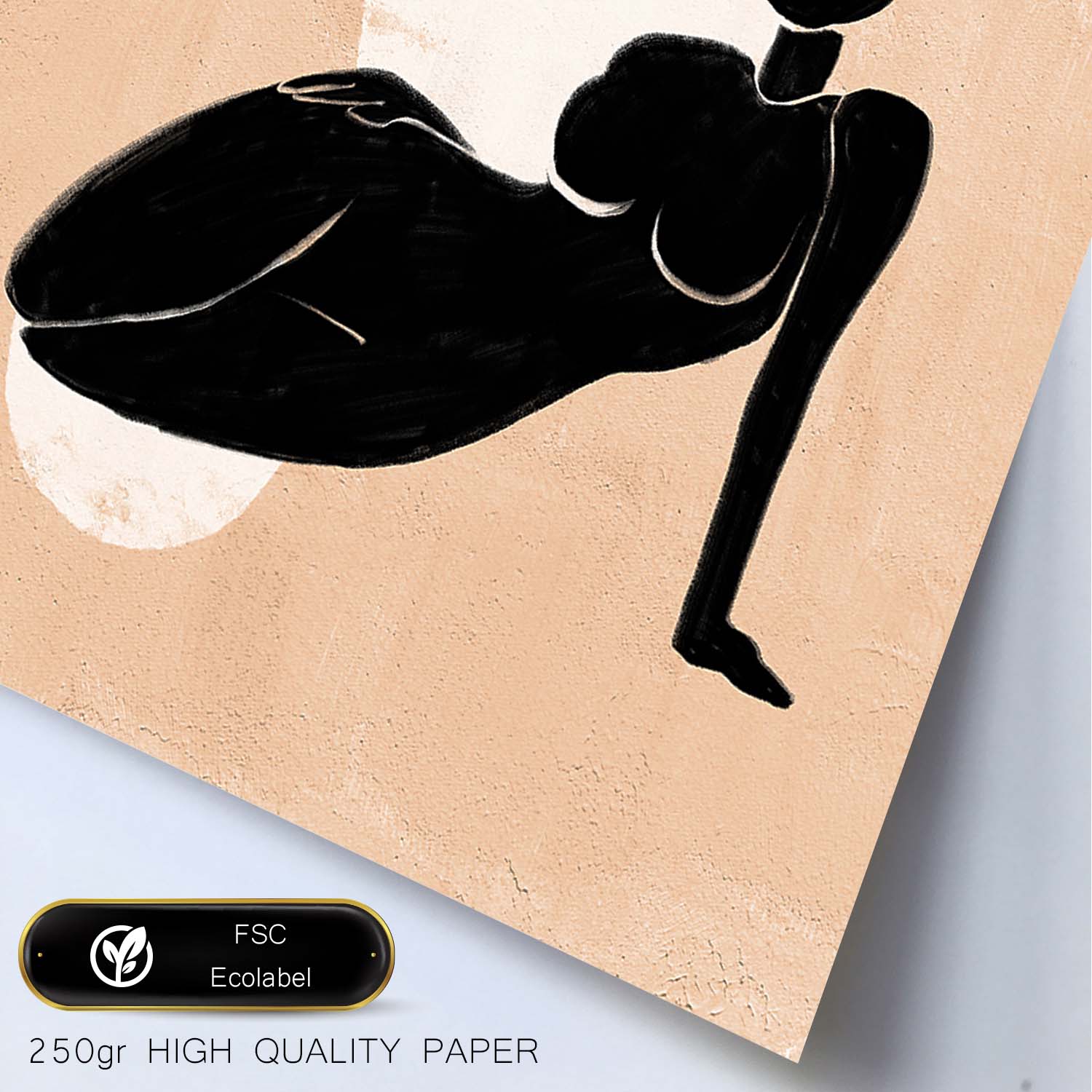Poster con ilustracion de mujer. Dibujos con formas, caras, cuerpos y gestos de mujeres. 'Mujeres 8'.-Artwork-Nacnic-Nacnic Estudio SL