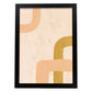 Poster con imágenes abstractas de cuadros. Lámina de exhibición de arte. 'Abstracto 1-Artwork-Nacnic-A4-Marco Negro-Nacnic Estudio SL