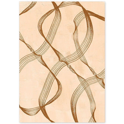 Poster con imágenes abstractas de cuadros. Lámina de exhibición de arte. 'Abstracto 13-Artwork-Nacnic-A4-Sin marco-Nacnic Estudio SL