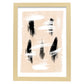 Poster con imágenes abstractas de cuadros. Lámina de exhibición de arte. 'Abstracto 16-Artwork-Nacnic-A3-Marco Madera clara-Nacnic Estudio SL