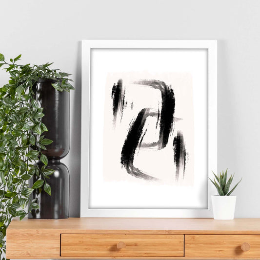 Poster con imágenes abstractas de cuadros. Lámina de exhibición de arte. 'Abstracto 19-Artwork-Nacnic-Nacnic Estudio SL