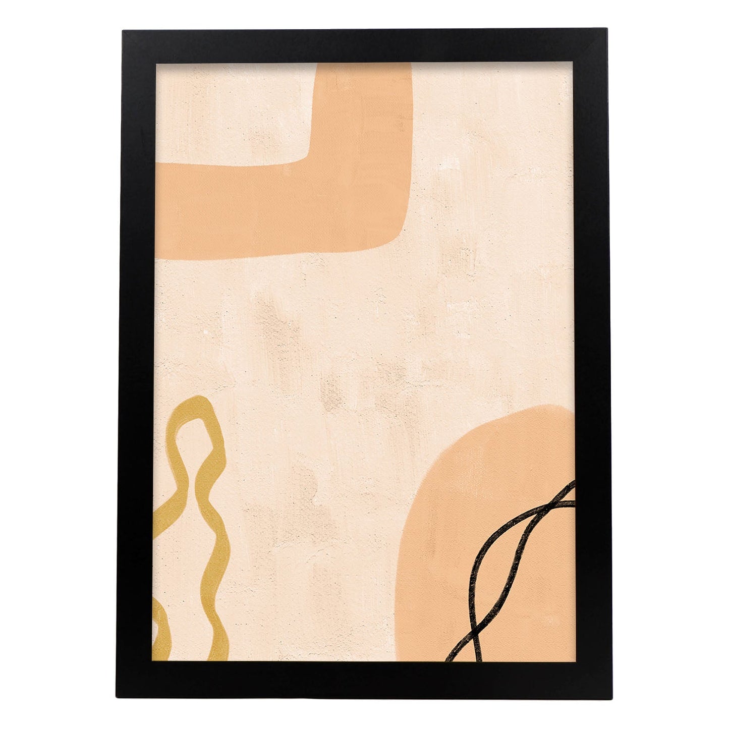 Poster con imágenes abstractas de cuadros. Lámina de exhibición de arte. 'Abstracto 20-Artwork-Nacnic-A3-Marco Negro-Nacnic Estudio SL