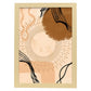 Poster con imágenes abstractas de cuadros. Lámina de exhibición de arte. 'Abstracto 26-Artwork-Nacnic-A4-Marco Madera clara-Nacnic Estudio SL
