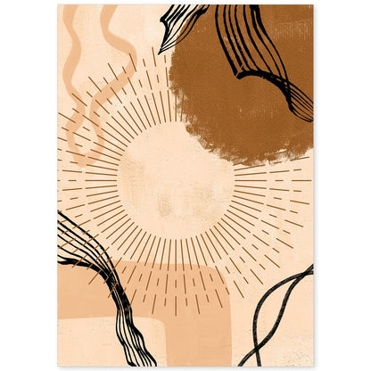Poster con imágenes abstractas de cuadros. Lámina de exhibición de arte. 'Abstracto 26-Artwork-Nacnic-A4-Sin marco-Nacnic Estudio SL