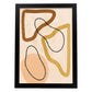 Poster con imágenes abstractas de cuadros. Lámina de exhibición de arte. 'Abstracto 3-Artwork-Nacnic-A3-Marco Negro-Nacnic Estudio SL