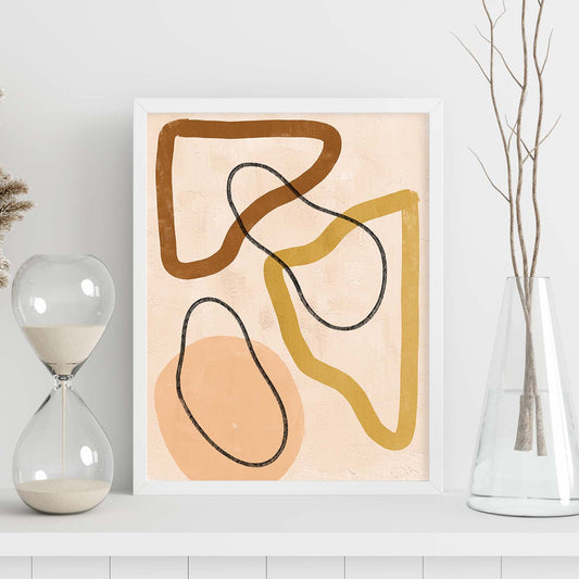 Poster con imágenes abstractas de cuadros. Lámina de exhibición de arte. 'Abstracto 3-Artwork-Nacnic-Nacnic Estudio SL