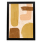 Poster con imágenes abstractas de cuadros. Lámina de exhibición de arte. 'Abstracto 4-Artwork-Nacnic-A3-Marco Negro-Nacnic Estudio SL
