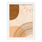 Poster con imágenes abstractas de cuadros. Lámina de exhibición de arte. 'Abstracto 5-Artwork-Nacnic-A3-Marco Blanco-Nacnic Estudio SL