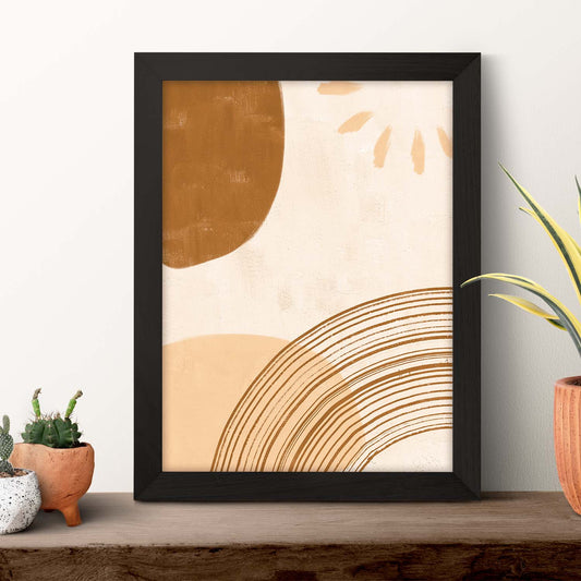 Poster con imágenes abstractas de cuadros. Lámina de exhibición de arte. 'Abstracto 5-Artwork-Nacnic-Nacnic Estudio SL