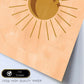 Poster con imágenes abstractas de soles y lunas. Lámina con cuerpos celestiales en tonos marrones. 'Celestial 1-Artwork-Nacnic-Nacnic Estudio SL