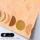Poster con imágenes abstractas de soles y lunas. Lámina con cuerpos celestiales en tonos marrones. 'Celestial 10-Artwork-Nacnic-Nacnic Estudio SL
