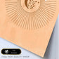 Poster con imágenes abstractas de soles y lunas. Lámina con cuerpos celestiales en tonos marrones. 'Celestial 13-Artwork-Nacnic-Nacnic Estudio SL