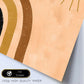 Poster con imágenes abstractas de soles y lunas. Lámina con cuerpos celestiales en tonos marrones. 'Celestial 3-Artwork-Nacnic-Nacnic Estudio SL