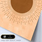 Poster con imágenes abstractas de soles y lunas. Lámina con cuerpos celestiales en tonos marrones. 'Celestial 8-Artwork-Nacnic-Nacnic Estudio SL