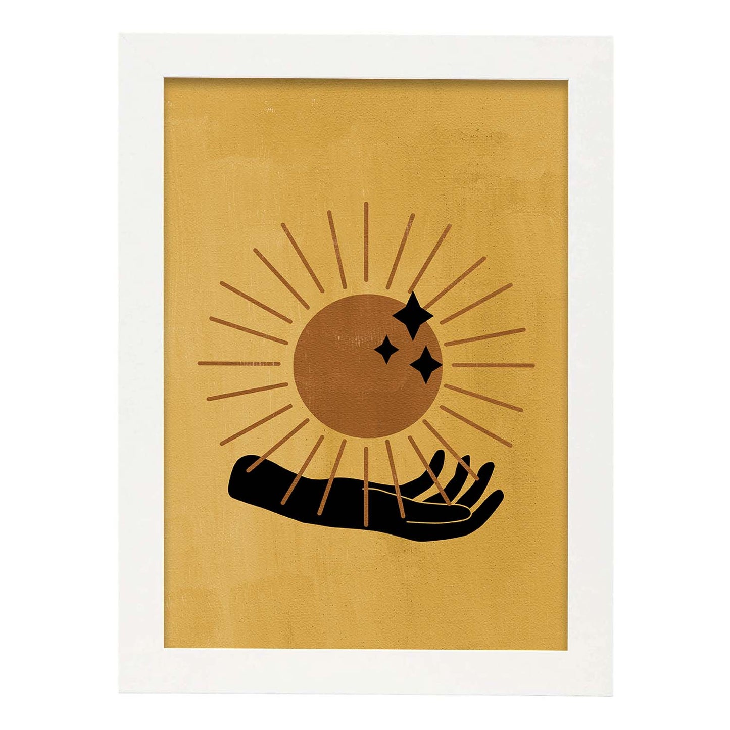 Poster con imágenes místicas, con imágenes de soles y lunas. misticismo, esoterismo, y paganismo. 'Místico 11'.-Artwork-Nacnic-A3-Marco Blanco-Nacnic Estudio SL