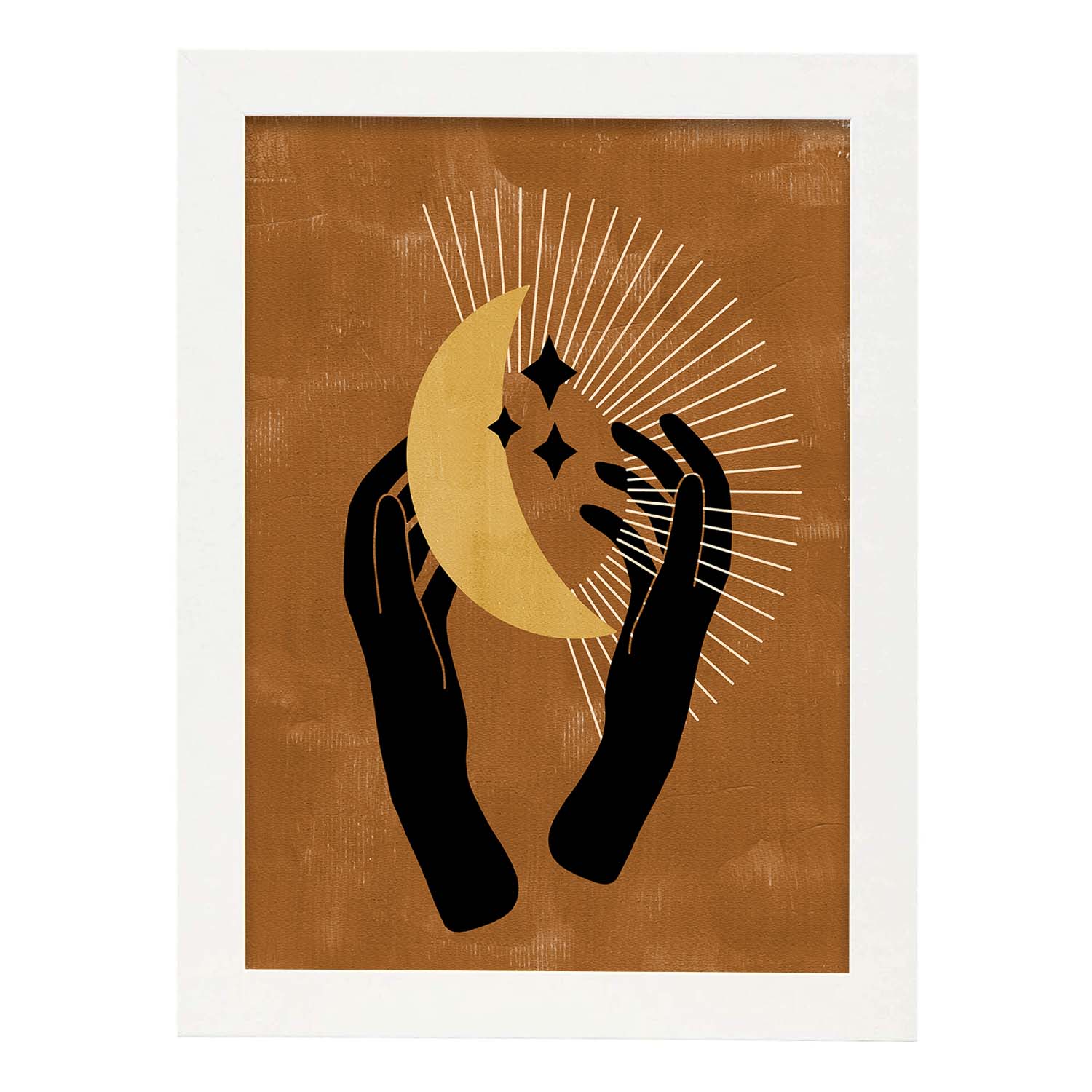 Poster con imágenes místicas, con imágenes de soles y lunas. misticismo, esoterismo, y paganismo. 'Místico 12'.-Artwork-Nacnic-A3-Marco Blanco-Nacnic Estudio SL