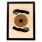 Poster con imágenes místicas, con imágenes de soles y lunas. misticismo, esoterismo, y paganismo. 'Místico 1'.-Artwork-Nacnic-A4-Marco Negro-Nacnic Estudio SL