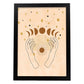 Poster con imágenes místicas, con imágenes de soles y lunas. misticismo, esoterismo, y paganismo. 'Místico 3'.-Artwork-Nacnic-A3-Marco Negro-Nacnic Estudio SL
