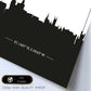 Poster con mapa de Aberdeen - Escocia. Láminas con Skyline de ciudades de Inglaterra e Irlanda con sombra negra.-Artwork-Nacnic-Nacnic Estudio SL