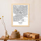 Poster con mapa de Adelaide - Australia. Láminas de ciudades de Australia con mares y ríos en color negro.-Artwork-Nacnic-Nacnic Estudio SL