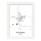 Poster con mapa de Alice Springs - Australia. Láminas de ciudades de Australia con mares y ríos en color negro.-Artwork-Nacnic-A3-Marco Blanco-Nacnic Estudio SL