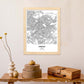 Poster con mapa de Amman - Jordania. Láminas de ciudades de Oriente Medio con mares y ríos en color negro.-Artwork-Nacnic-Nacnic Estudio SL