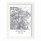 Poster con mapa de Anaheim. Lámina de Estados Unidos, con imágenes de mapas y carreteras-Artwork-Nacnic-A4-Marco Blanco-Nacnic Estudio SL
